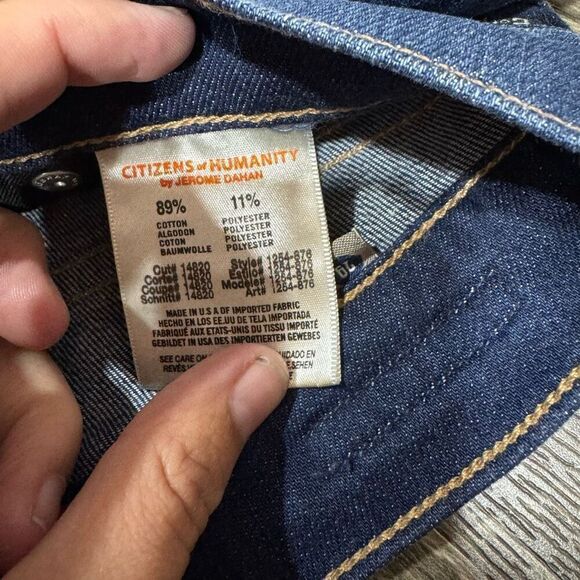 Citizens of Humanity Dylan Drop Rise Cropped Jeans Women's Size 29 - Picture 7 of 8
